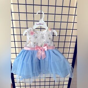 Brand new baby girls festive dress for sale most likely Easter or spring dress